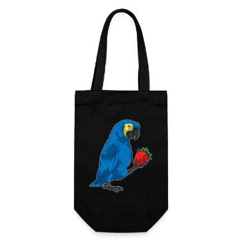 Parrot Strawberry - Gift Bag for Bottles - black - Front