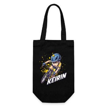 Japanese Keirin Cycling Anime Character - Gift Bag for Bottles - black - Front