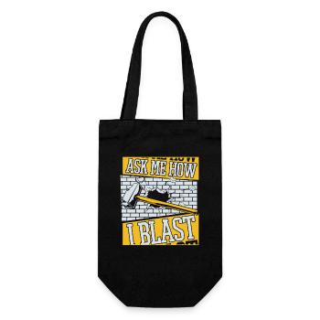 Ask Me How I Blast Home Improvement Experts House - Gift Bag for Bottles - black - Front