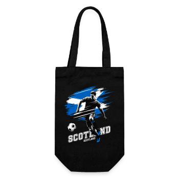 Football Scotland Scotland Flag Flag Player - Gift Bag for Bottles - black - Front