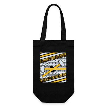 Je balance le marteau avec toute la maison glamour - Sac à bouteille - noir - Devant