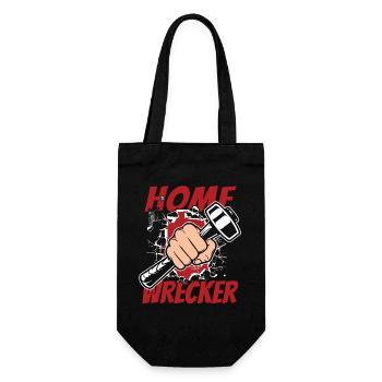 Home Wrecker Home Improvement Home Wrecker House - Gift Bag for Bottles - black - Front