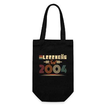 Legendär Seit 2004 Geburtstagsgeschenk - Geschenkbeutel für Flaschen - Schwarz - Vorne