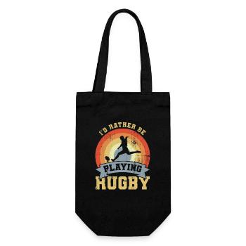 Rugby Joke - Gift Bag for Bottles - black - Front