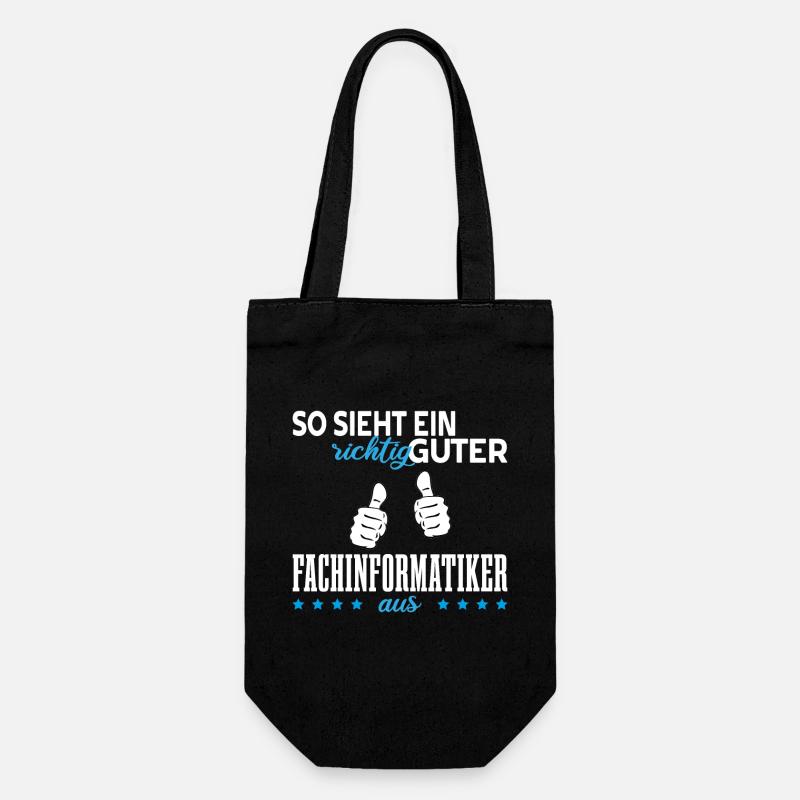 Fachinformatiker - Geschenkbeutel für Flaschen - Schwarz