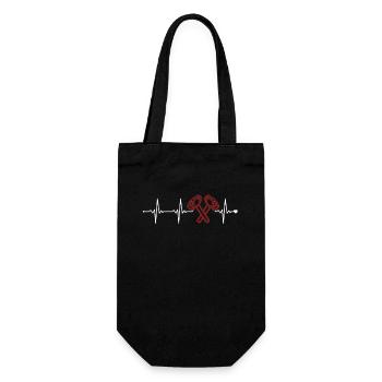 House Demolition Heartbeat Home Improvement House - Gift Bag for Bottles - black - Front