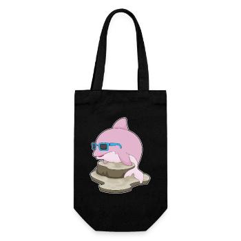 Dolphin Sunglasses - Gift Bag for Bottles - black - Front