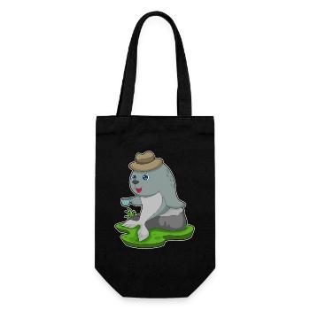Seal Coffee Mug - Gift Bag for Bottles - black - Front