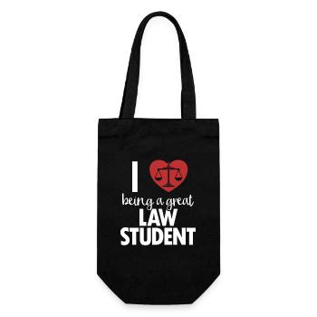 J’aime être un grand étudiant en droit Études juridiques - Sac à bouteille - noir - Devant