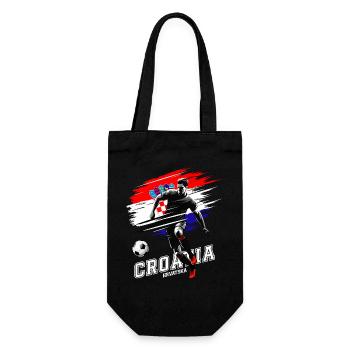Croatie Football – Joueurs devant le drapeau croate - Sac à bouteille - noir - Devant