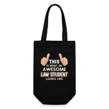 This Is What An Awesome Law Student Looks Like - Gift Bag for Bottles - black - Front