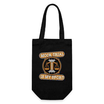 Mock Trial Is My Sport University Legal Studies - Gift Bag for Bottles - black - Front