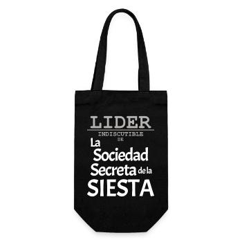 LEADER of the Nap Secret Society - Gift Bag for Bottles - black - Front