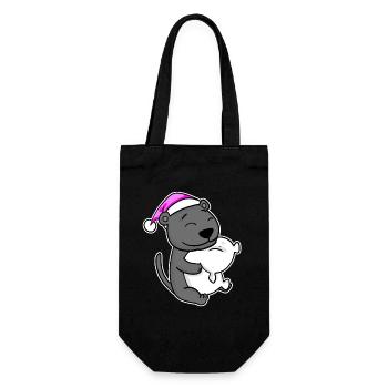 Tired Sleeping In Sleeping Pink - Gift Bag for Bottles - black - Front