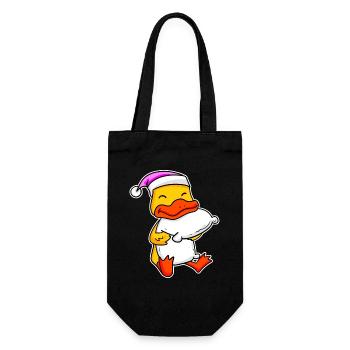 Duck Tired Sleeping Sleeping Girl - Gift Bag for Bottles - black - Front