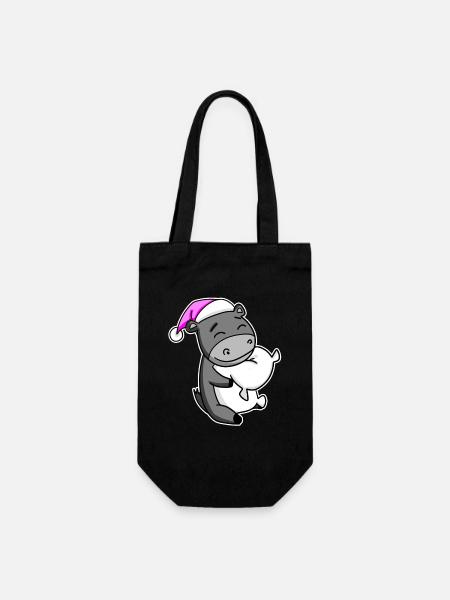 Esel Müde Ausschlafen Schlafen Mädchen - Geschenkbeutel für Flaschen - Schwarz