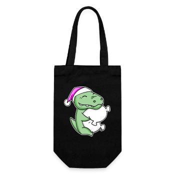 Crocodile Tired Sleeping Sleeping Girl - Gift Bag for Bottles - black - Front