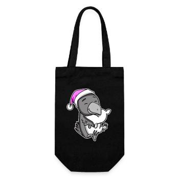 Crow Tired Sleeping Sleeping Girl - Gift Bag for Bottles - black - Front