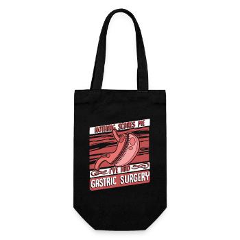 Nothing Scares Me Gastric Bypass Bariatric - Gift Bag for Bottles - black - Front