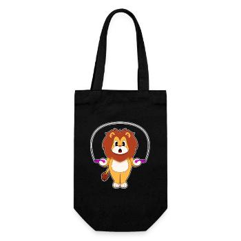 Lion Jumping Rope Skipping Rope Fitness - Gift Bag for Bottles - black - Front