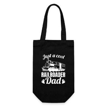 Railroad Father - Gift Bag for Bottles - black - Front