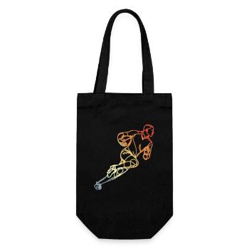 Croquis de Rugby Vintage - Sac à bouteille - noir - Devant