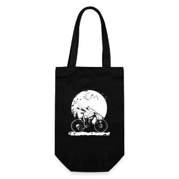 Mountain Bike Graphics - Gift Bag for Bottles - black - Front