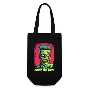 Allez, mon frère, le frère punk zombie - Sac à bouteille - noir - Devant