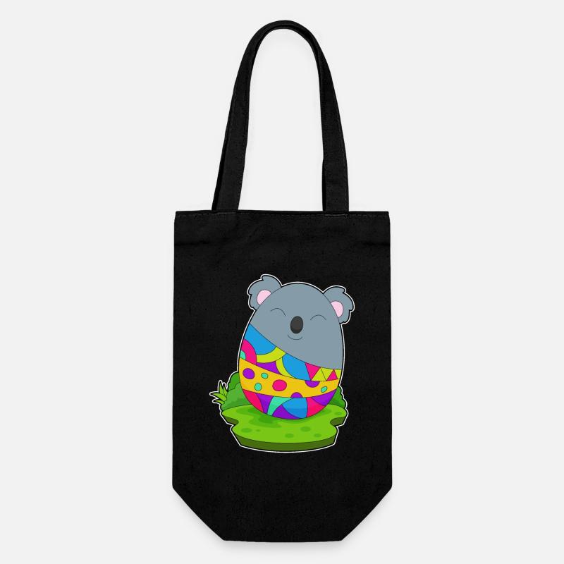 Koala Ostern Osterei - Geschenkbeutel für Flaschen - Schwarz