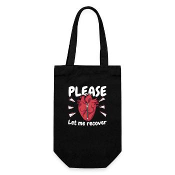 Please Let Me Recover Transplant Catheter Open - Gift Bag for Bottles - black - Front