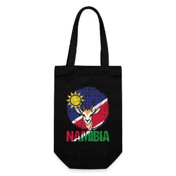 Namibia Afrika Souvenir - Geschenkbeutel für Flaschen - Schwarz - Vorne