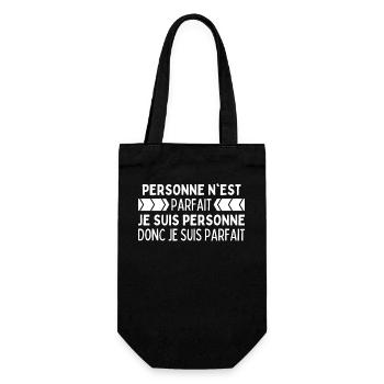 Personne N'est Parfait Je Suis Personne Parfait - Sac à bouteille - noir - Devant