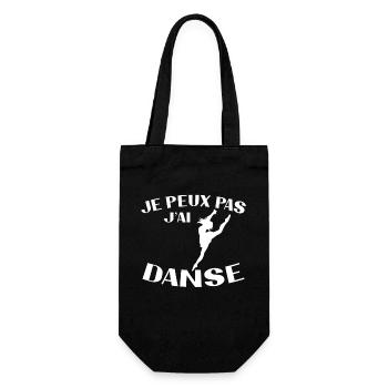 Ich kann nicht, ich habe Tanz - Geschenkbeutel für Flaschen - Schwarz - Vorne
