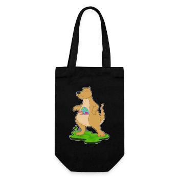 Oeufs de Pâques kangourou - Sac à bouteille - noir - Devant