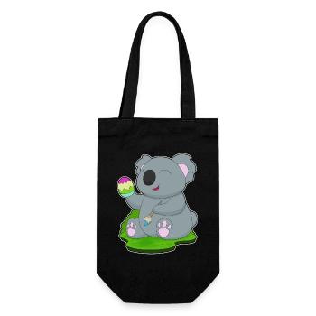 Koala Easter Coloring - Gift Bag for Bottles - black - Front