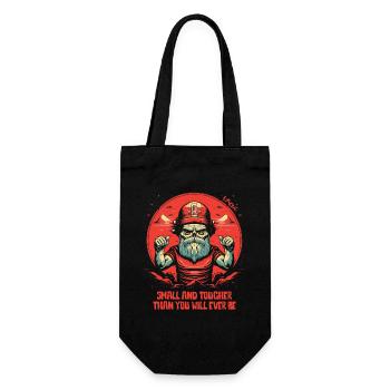 Small and harder than you'll ever be - Gift Bag for Bottles - black - Front