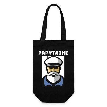 Papytaine Homme Marin Capitaine De Navire Captain - Sac à bouteille - noir - Devant