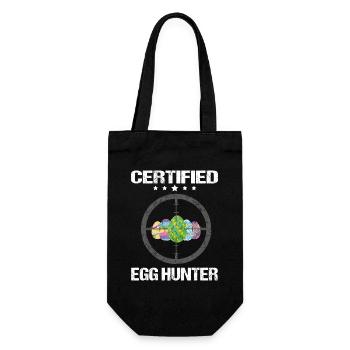 Certified Egg Hunter - Geschenkbeutel für Flaschen - Schwarz - Vorne