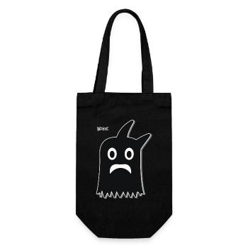 Black Funny Cartoon Ghost - Gift Bag for Bottles - black - Front