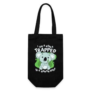 Je suis un koala piégé dans un corps humain Koalabear - Sac à bouteille - noir - Devant