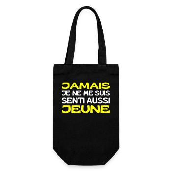 Jamais Je Ne Me Suis Senti Jeune Je Ne Vieilli Pas - Sac à bouteille - noir - Devant
