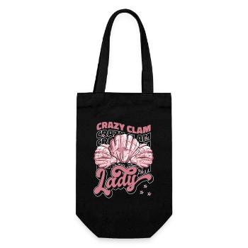 Crazy Clam Lady Bivalvia Shell Hunter Coquillage - Sac à bouteille - noir - Devant