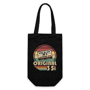 Original 1935 Vintage Retro Anniversary Gift - Gift Bag for Bottles - black - Front
