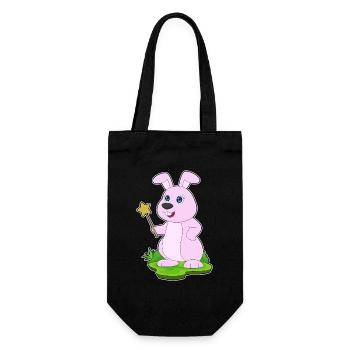 Bunny Wizard Wand - Gift Bag for Bottles - black - Front