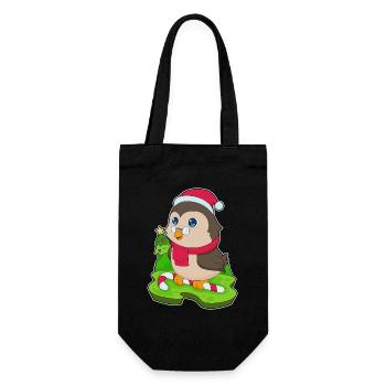 Hibou Noël Candy Cane - Sac à bouteille - noir - Devant