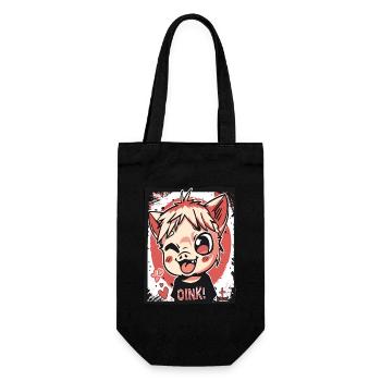 Coquin petit cochon d’enfants d’anime, Oink ! - Sac à bouteille - noir - Devant