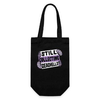 Still Collecting Seashells Shell Hunter Seashell - Gift Bag for Bottles - black - Front