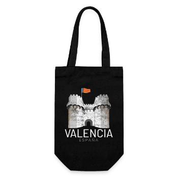 Valencia - Geschenkbeutel für Flaschen - Schwarz - Vorne