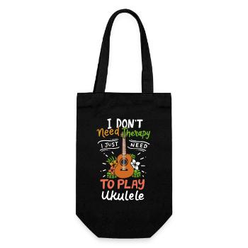 Ukulele Ukulele-Spieler - Geschenkbeutel für Flaschen - Schwarz - Vorne