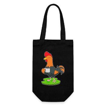 Café Tasse de Coq - Sac à bouteille - noir - Devant